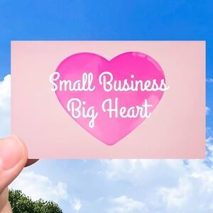 $3 💕5/$15 Small Business Big Heart Card, Count of 50